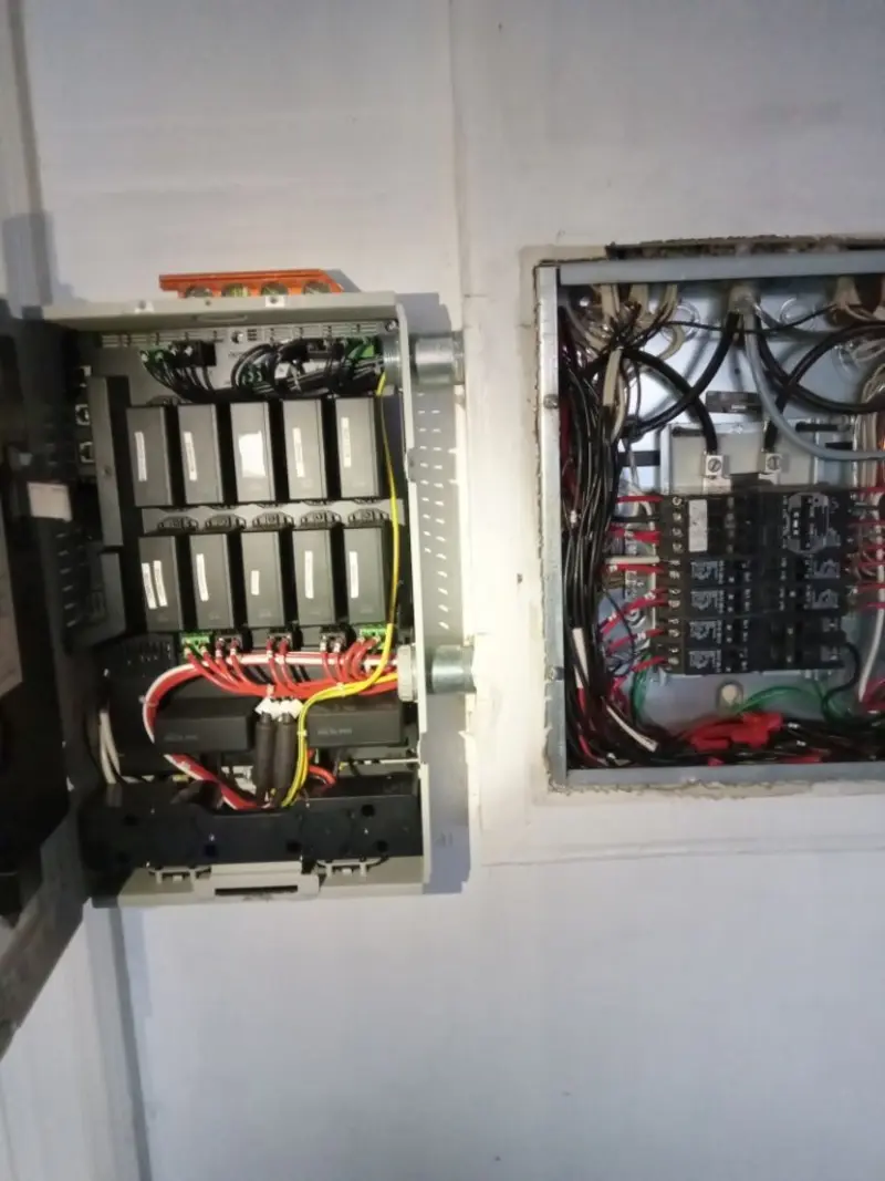 Electrical panel upgrade completed for Ring Doorbell Installation in Meridian